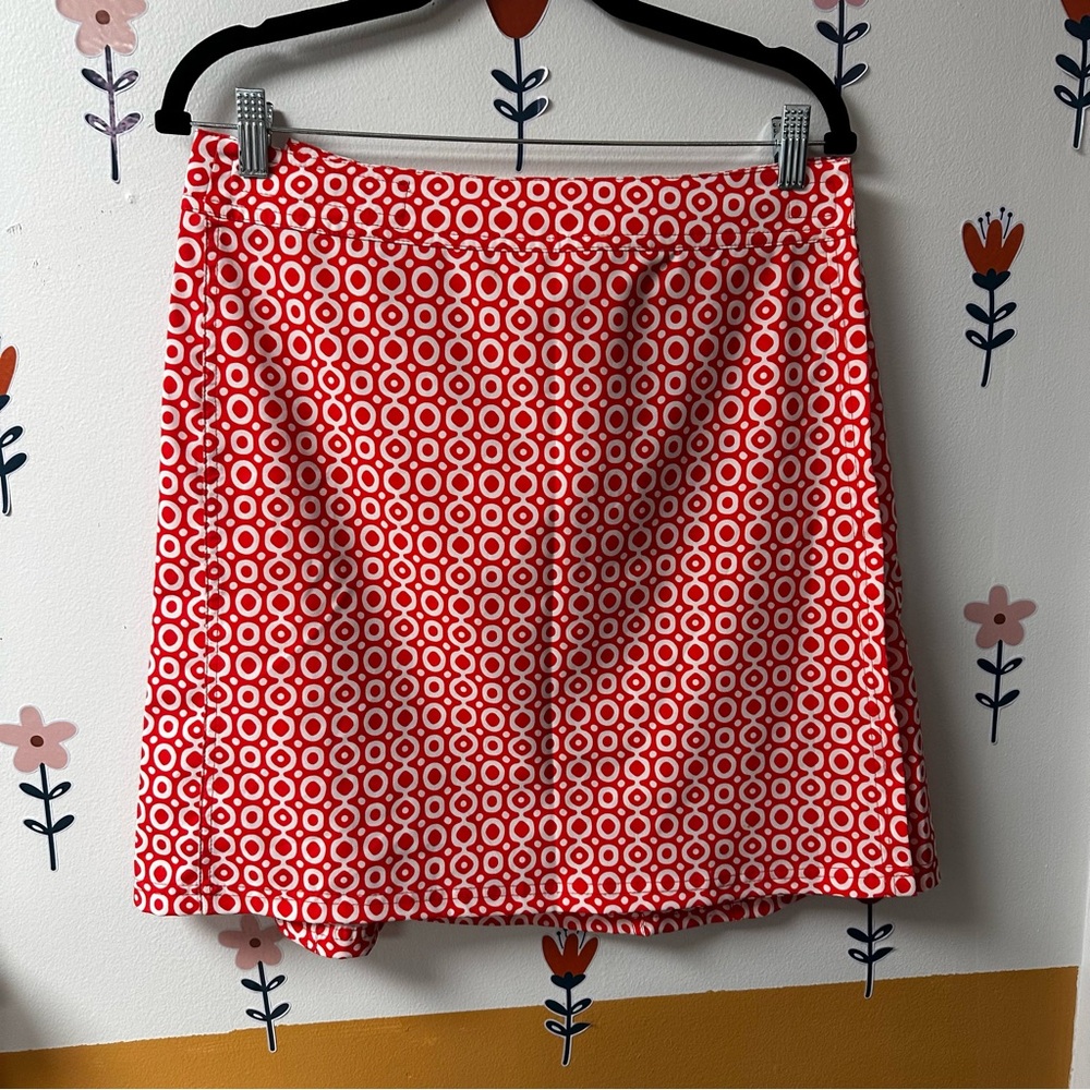 RipSkirt Hawaii Orange and white wrap skirt